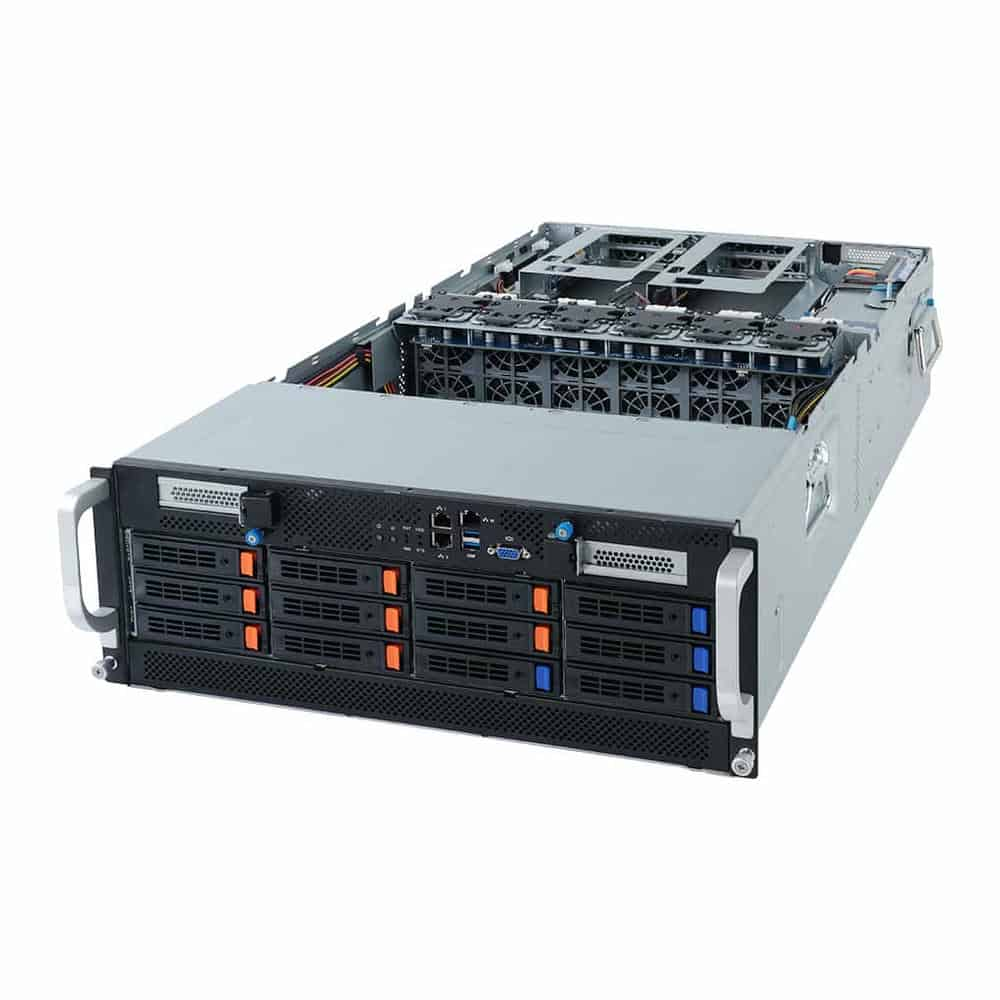 Gigabyte G492-Z51 2nd Gen EPYC Rome CPU 4U 12 Bay Barebone Server